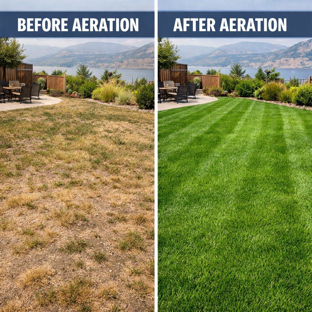 Spring Lawn Aeration - wildscapelandscaping.com