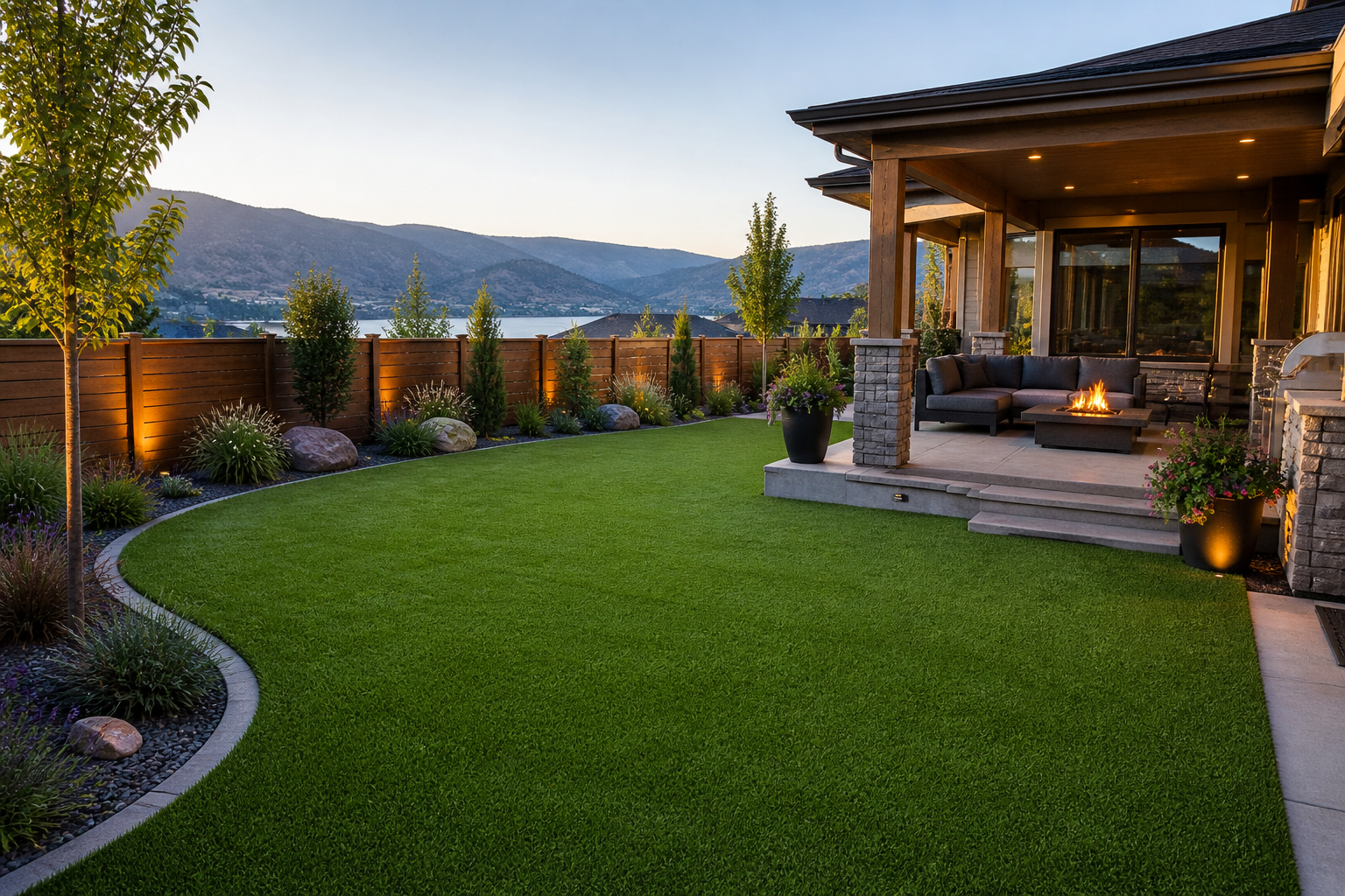 Artificial turf installation Penticton