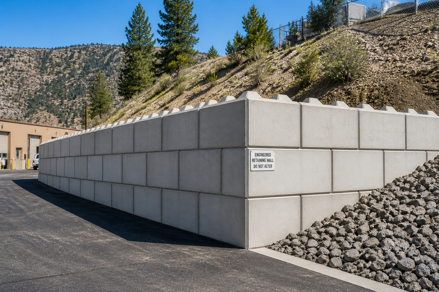 Allan Block retaining wall Okanagan