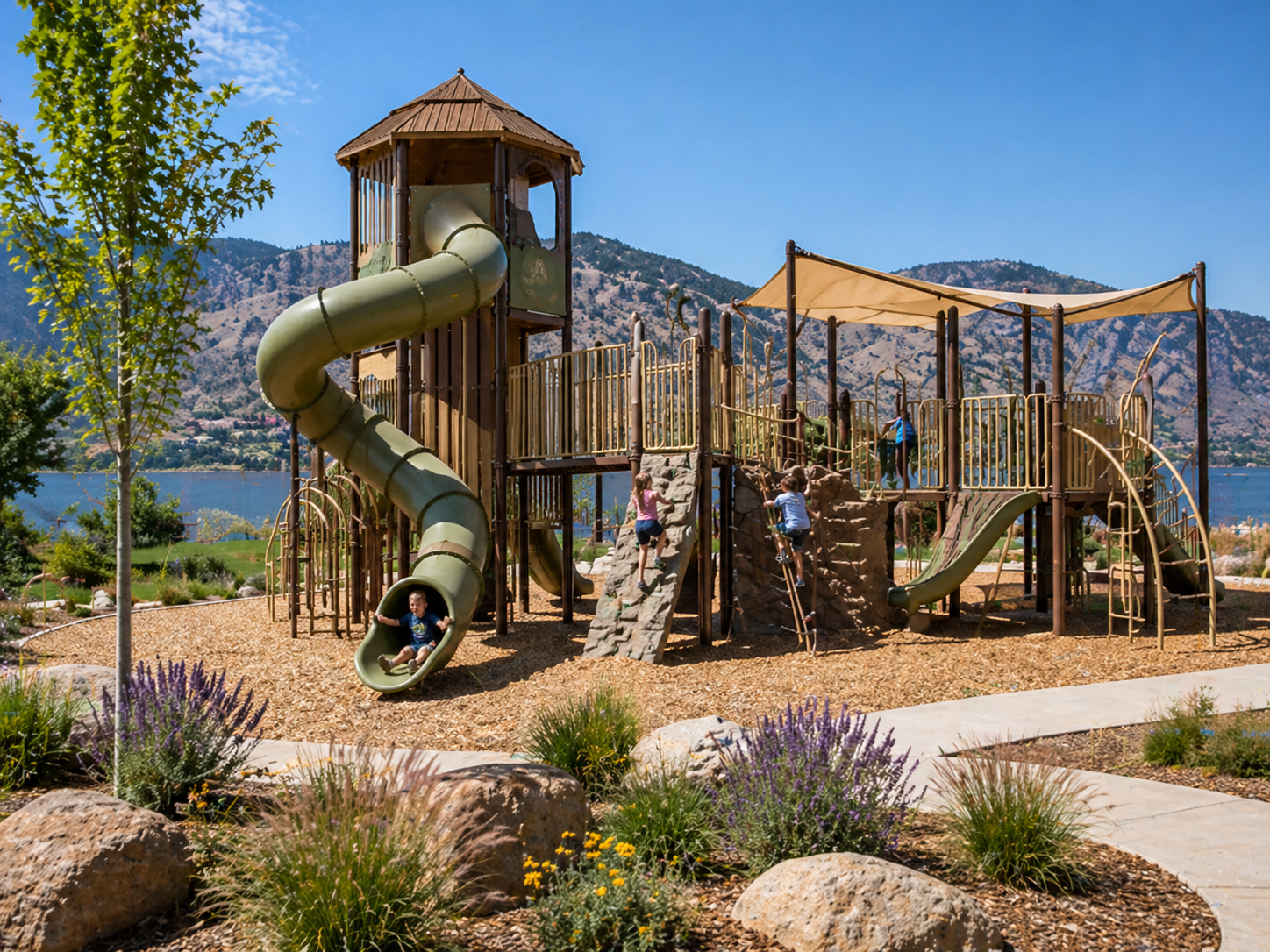 Commercial playground Peachland Okanagan