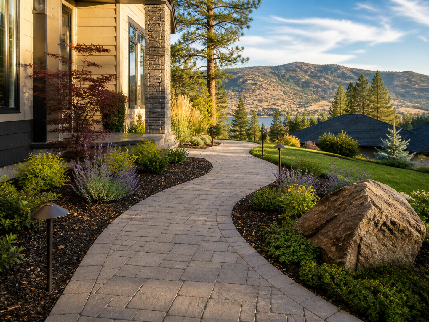 Walkway pathway installation Penticton
