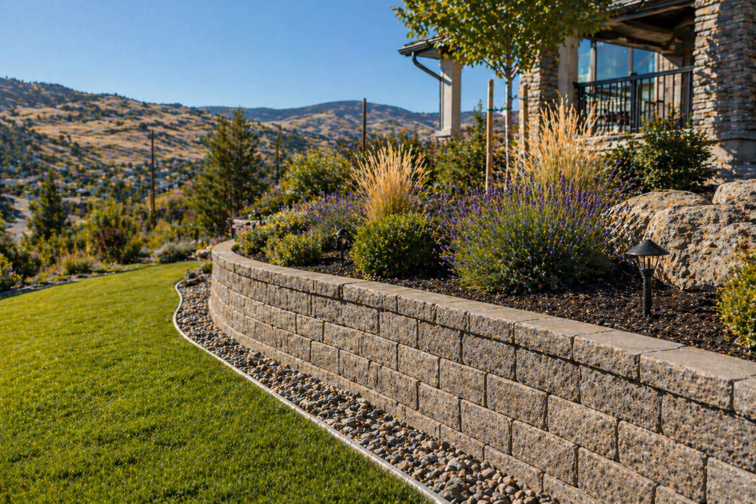 Retaining wall installation Penticton