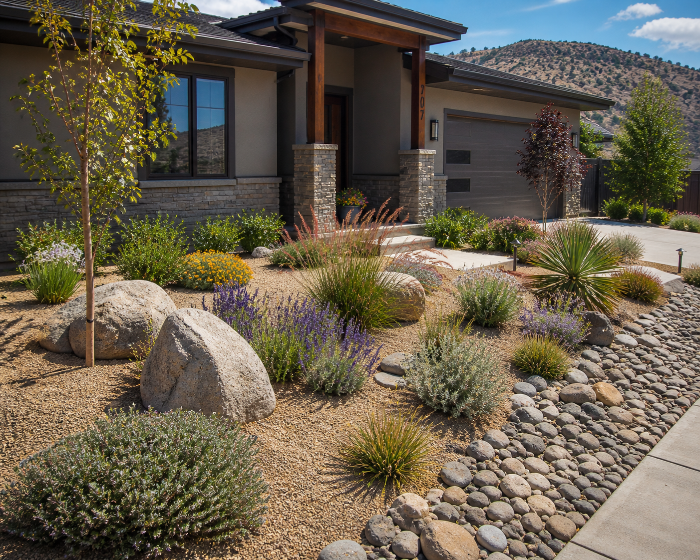 Xeriscape garden Penticton BC