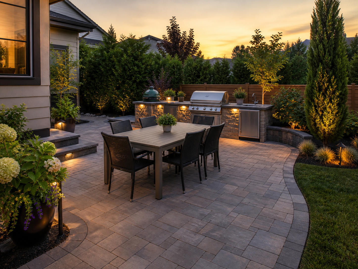 Paver patio path Penticton BC